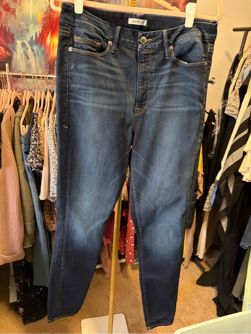 Good American straight leg jeans